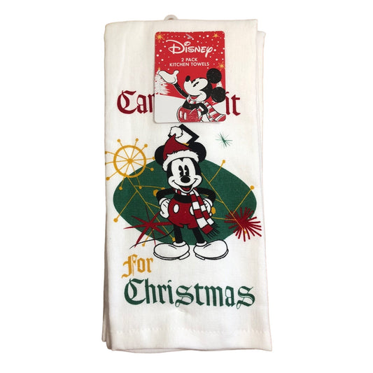 Disney Mickey Mouse Can't Wait for Christmas Towels Set of 2