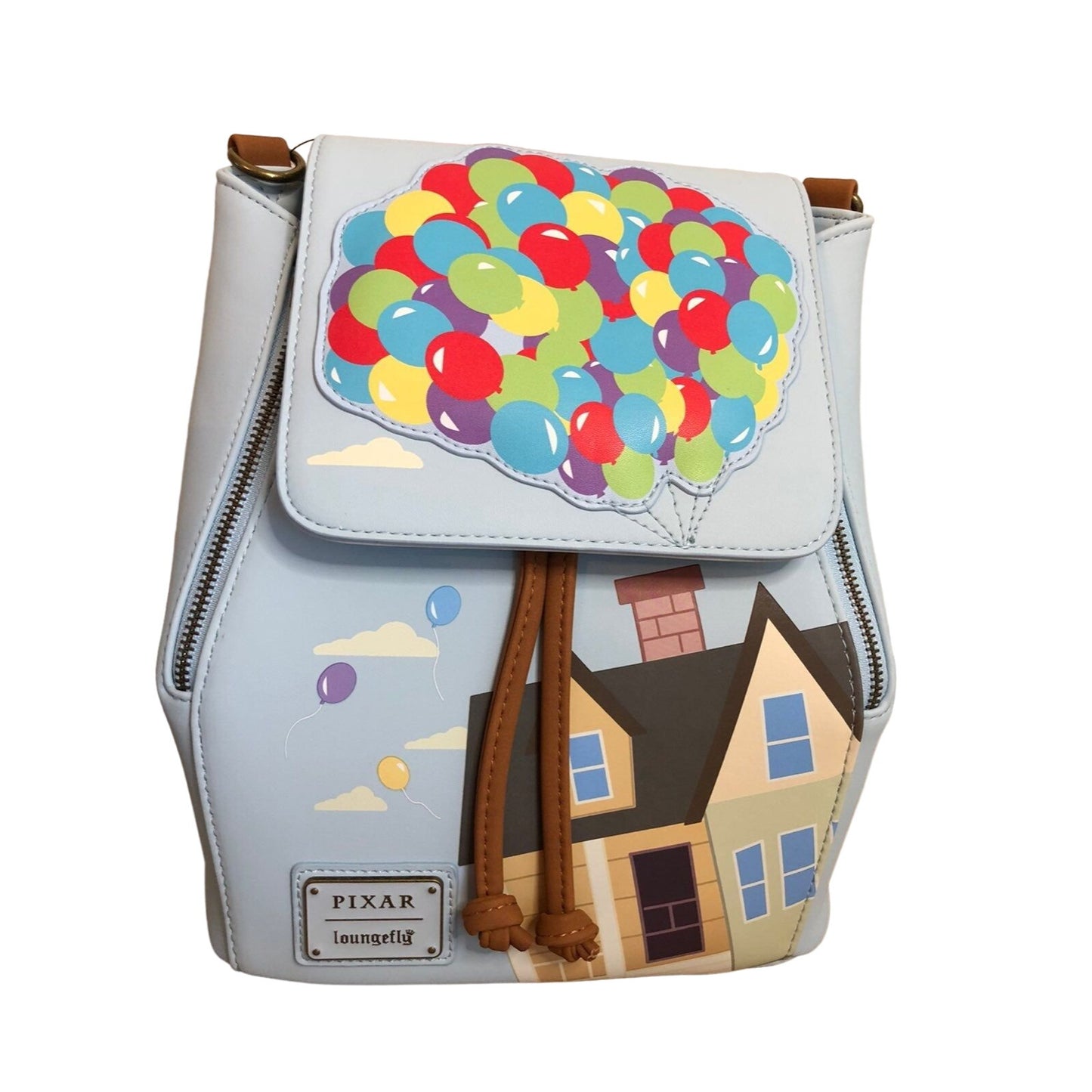 Disney Loungefly Pixar Up Balloon Flap Backpack Crossbody