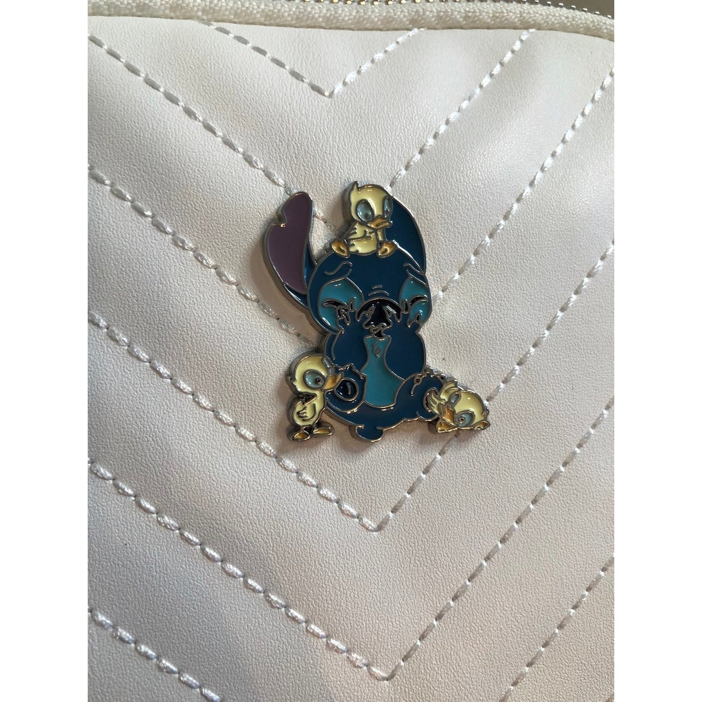 Disney Loungefly Stitch and Ducks Quilted Backpack