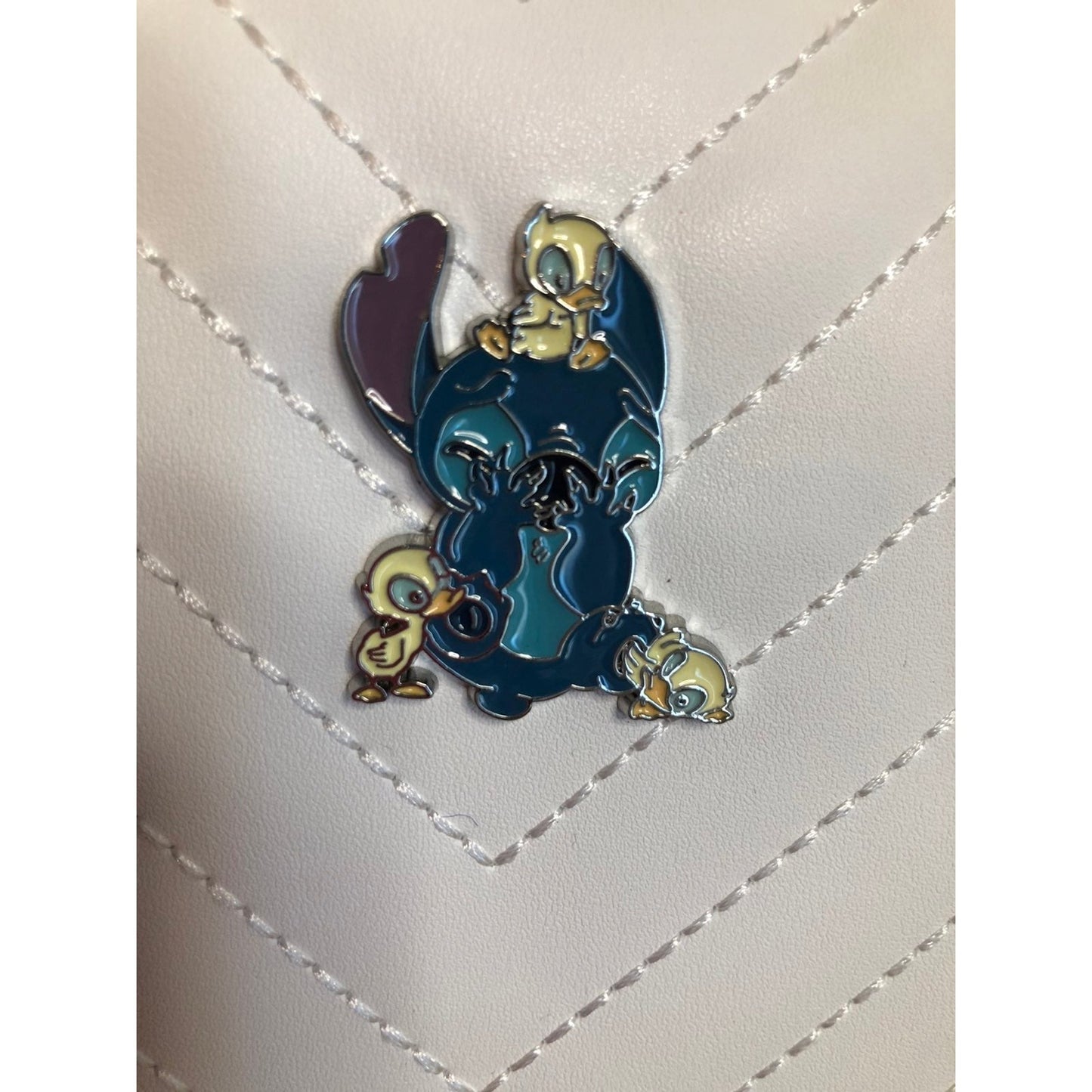 Disney Loungefly Stitch and Ducks Quilted Backpack