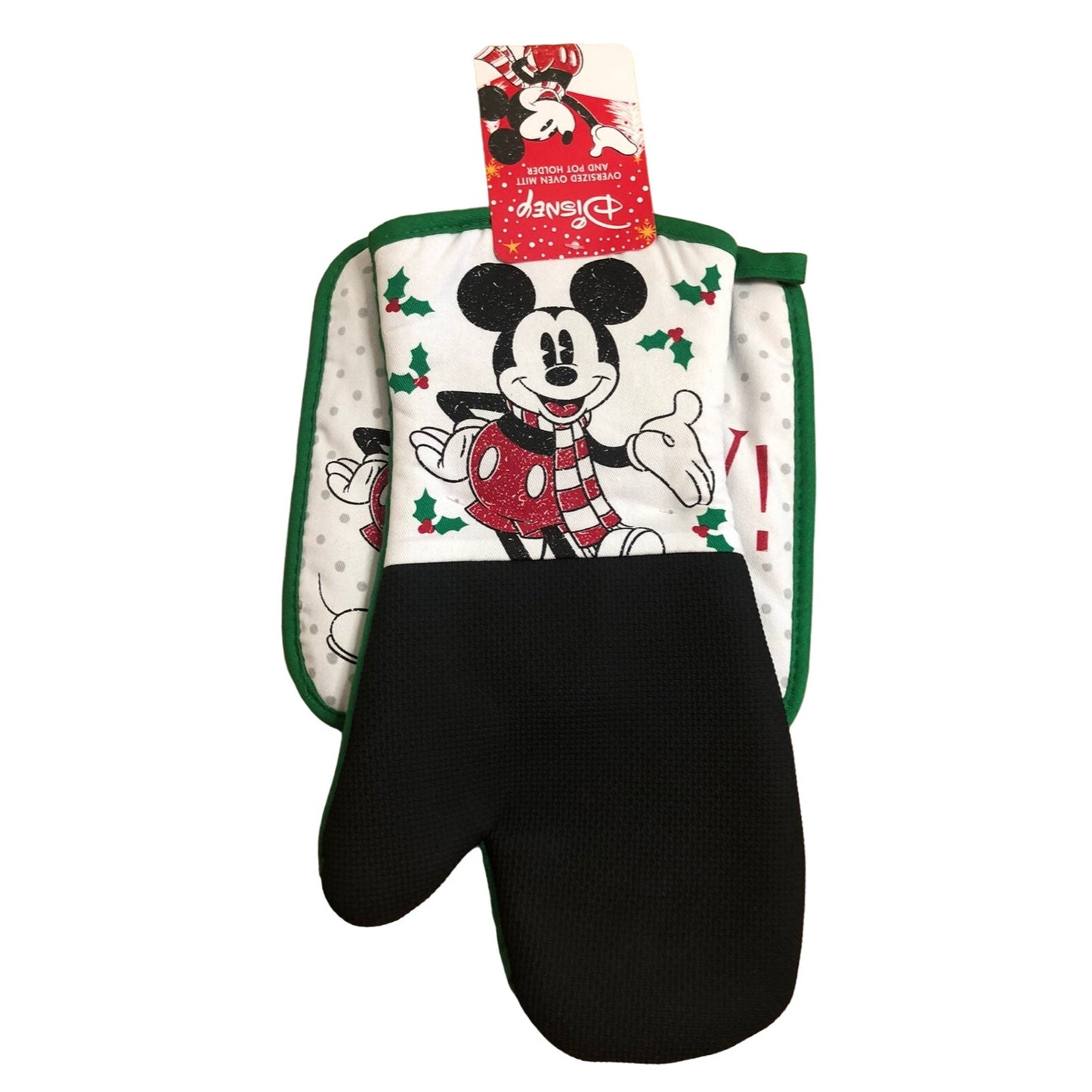 Mickey Mouse Holiday Oven Mitt & Pot Holder Set